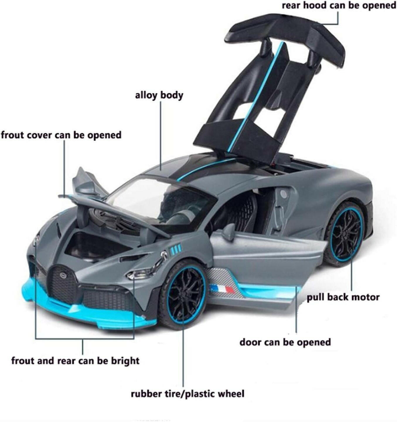Voiture miniature Bugatti Metal - TopMyShop