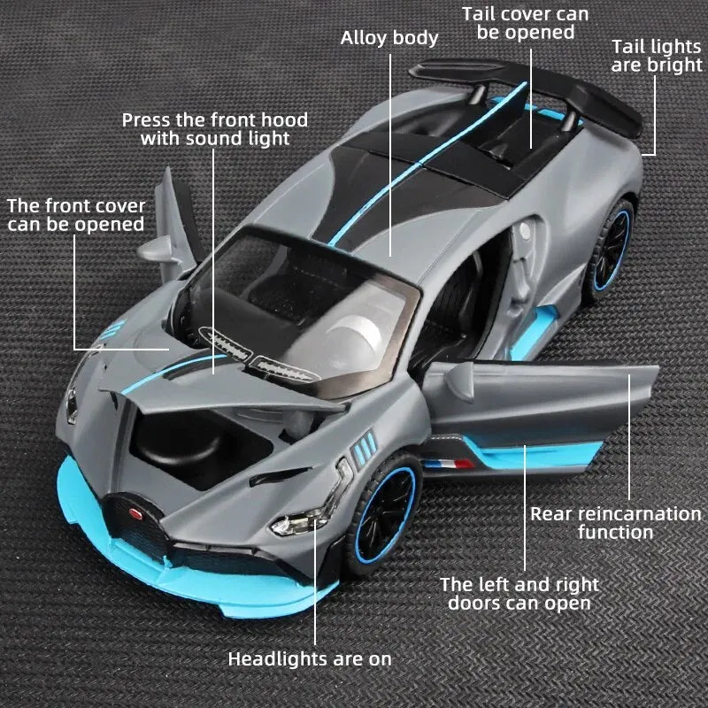 Voiture miniature Bugatti Metal - TopMyShop